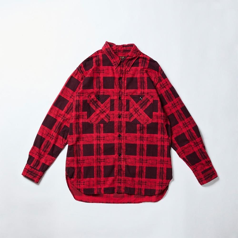 Print Flannel Work Shirts