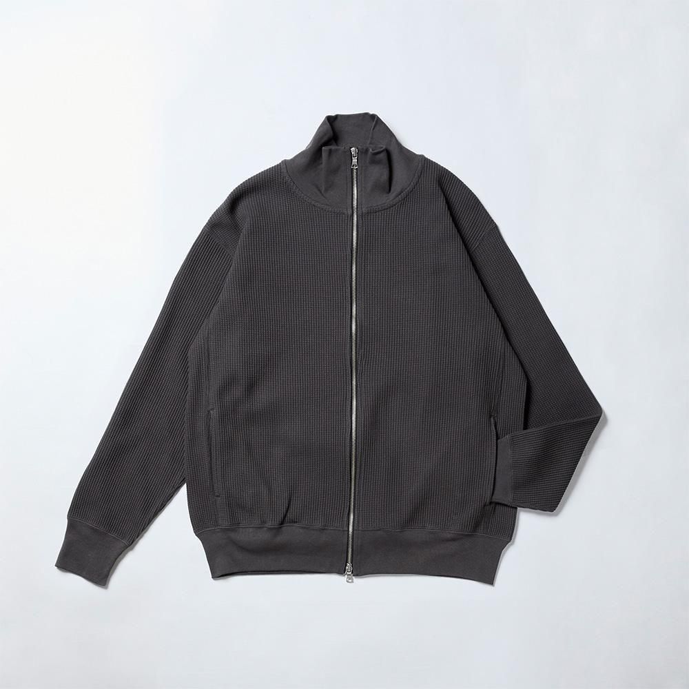 Fluffy Burger しなるビーター [ウッドもふ黒] 直輸入ラスト1本 Big Waffle Drivers Zip Cardigan - Bricklayer *A vontade