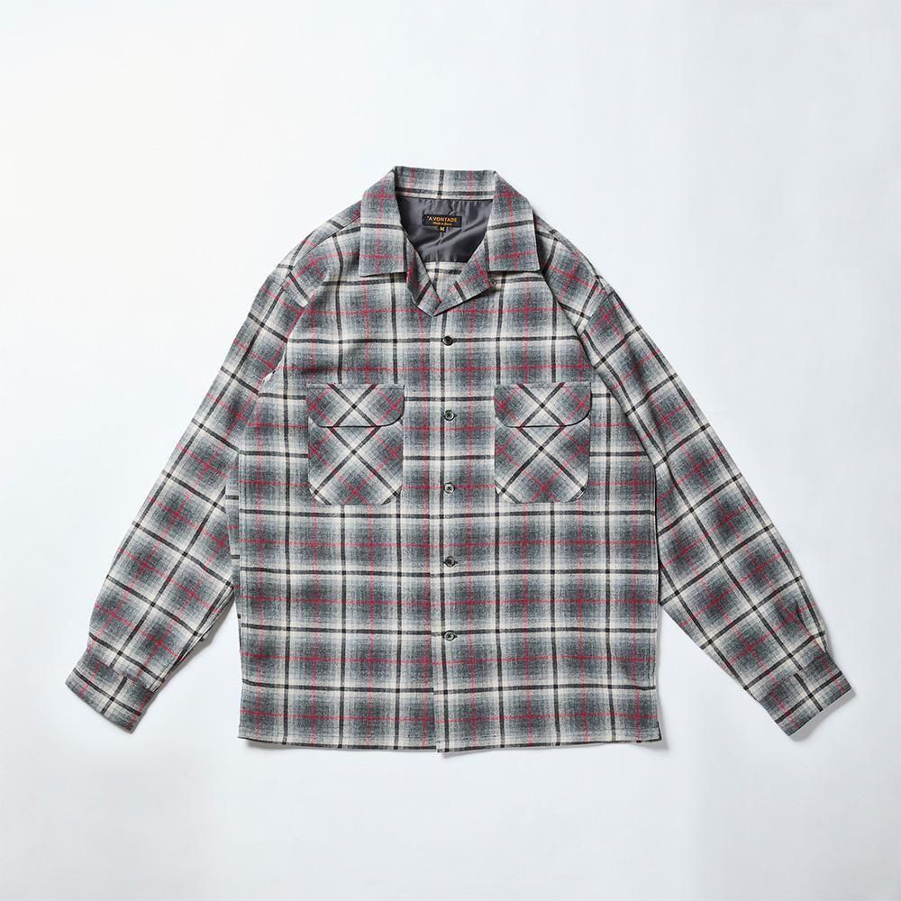 Wool Plaid Open Shirts