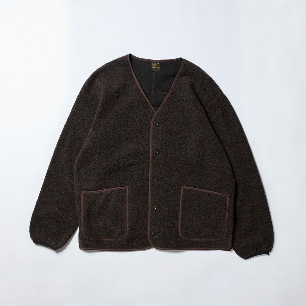 <img class='new_mark_img1' src='https://img.shop-pro.jp/img/new/icons8.gif' style='border:none;display:inline;margin:0px;padding:0px;width:auto;' />Wool Pile V-Neck Cardigan