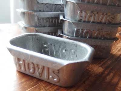 オンラインストア直営店 HOVIS 5連 パン型 焼き型 ブリキ アンティーク 