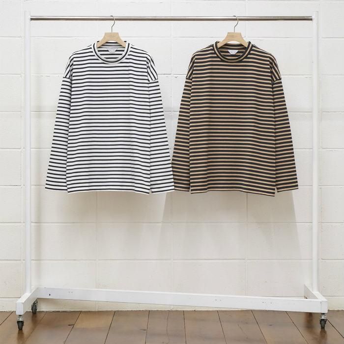 unused アンユーズド Border long sleeve t-shirt-