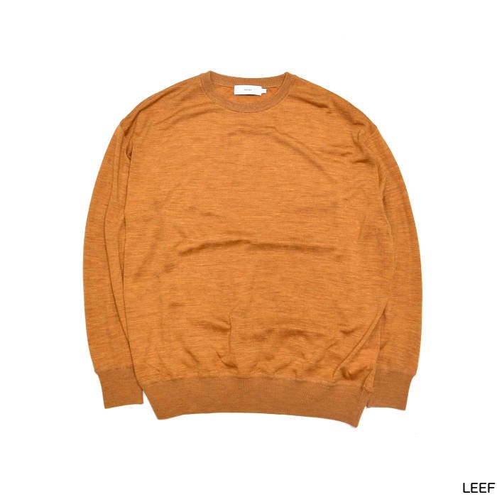 Graphpaper グラフペーパー Washable Wool Big Crew Neck Tee GU193