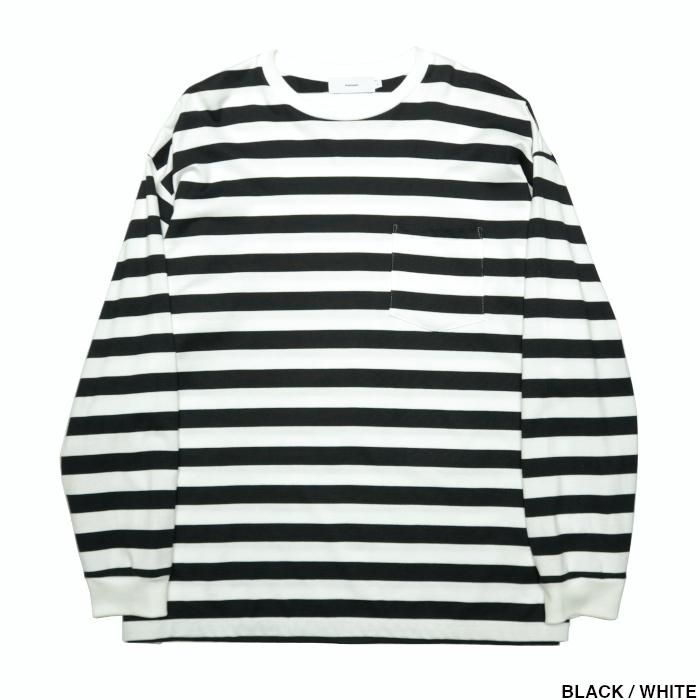 Graphpaper グラフペーパー Border L/S Pocket Tee GM201-70144B GM203