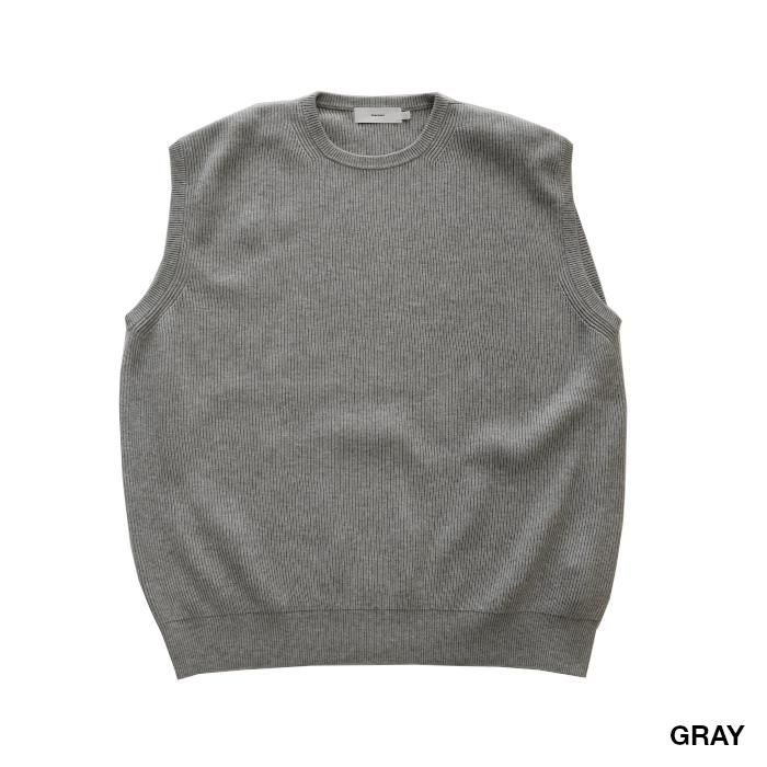 Graphpaper グラフペーパー High Density Cotton Knit Vest GM201