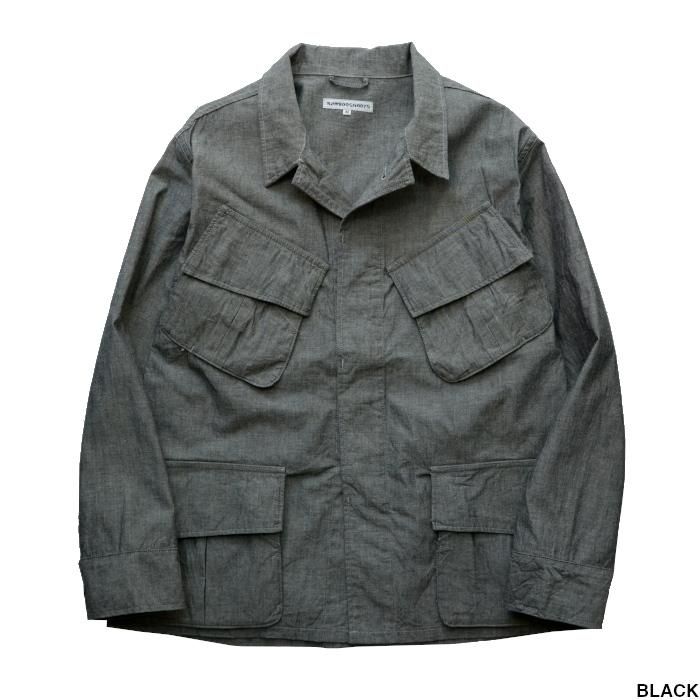 定番 SLOW chambray fatigue jacket agapeeurope.org