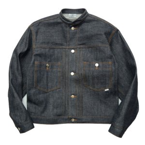 STABILIZER GNZ スタビライザージーンズ 8-22/indigo(silver button) stand collar jacket	