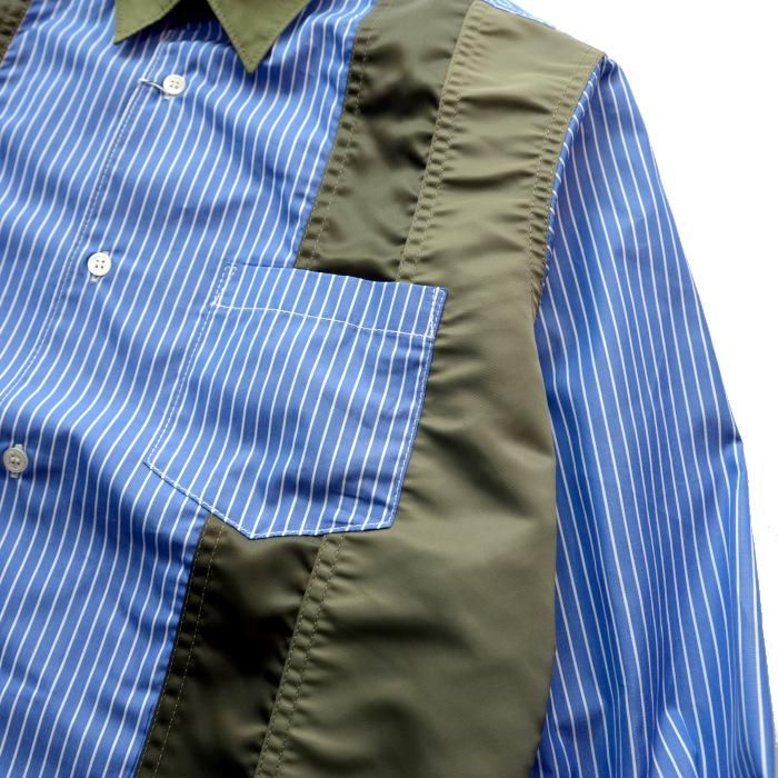 COMME des GARCONS HOMME コムデギャルソン オム 綿ストライプ × 多素材MIX シャツ HF-B005-051 - Hender Scheme,MOUNTAIN RESEARCH,N.HOOLYWOOD,TEATORA,UNUSEDなど正規取扱店舗通販サイト | Auggie COMME des GARCONS HOMME コムデギャルソン オム 綿ストライプ × 多素材MIX シャツ HF-B005-051 - Hender Scheme,MOUNTAIN RESEARCH,N.HOOLYWOOD,TEATORA,UNUSEDなど正規取扱店舗通販サイト | Auggie