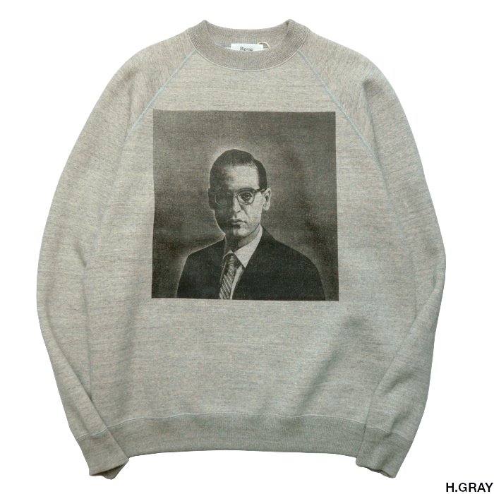 Riprap リップラップ HAND-PRINTED RAGLAN CREW 