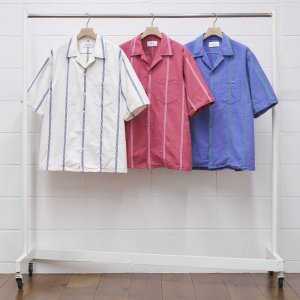 UNUSED 桼 open color stripe shirt. US2000