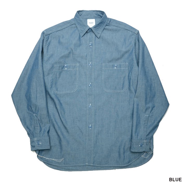 BAMBOO SHOOTS(バンブーシュート) L/S CHAMBRAY SHIRT 2101000