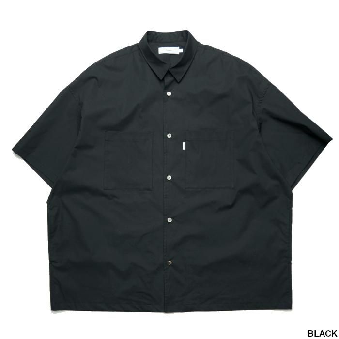 Graphpaper グラフペーパー Stretch Typewriter S/S Oversized Box Shirt GM231-50198B