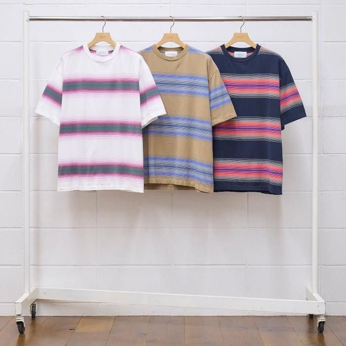 UNUSED アンユーズド オンブレborder S/S tee. US2187 - Hender UNUSED アンユーズド オンブレborder S/S tee. US2187 - Hender