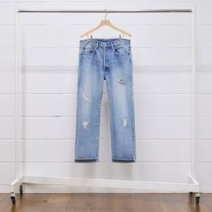 UNUSED アンユーズド クラッシュ加工denim pants. UW1046