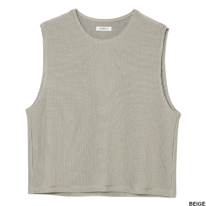 MATSUFUJI マツフジ Ripple Stripe sleeveless Top M221-0705 - Hender