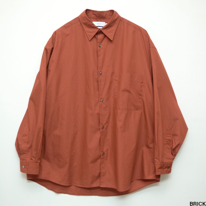 Graphpaper グラフペーパー Broad L/S Oversized Regular Collar Shirt
