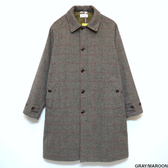 Riprap balcollar duffle coat Indigocheck 【メール便不可