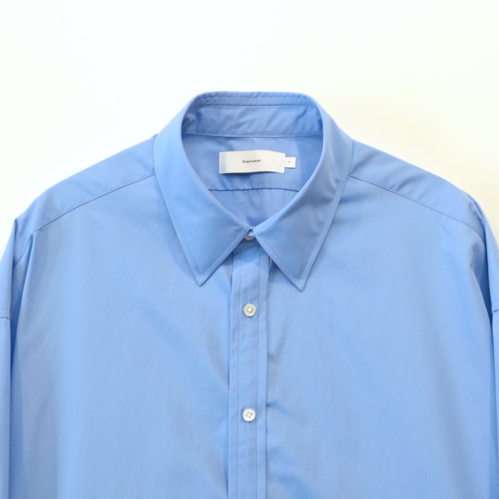 Graphpaper グラフペーパー High Count Broad Regular Collar Shirt GM231-50241B