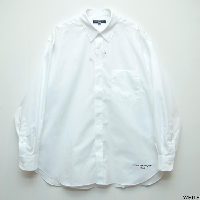 輝い COMME GARCONS◇半袖ブラウス/M/コットン/WHT/無地/GM-B021 des M