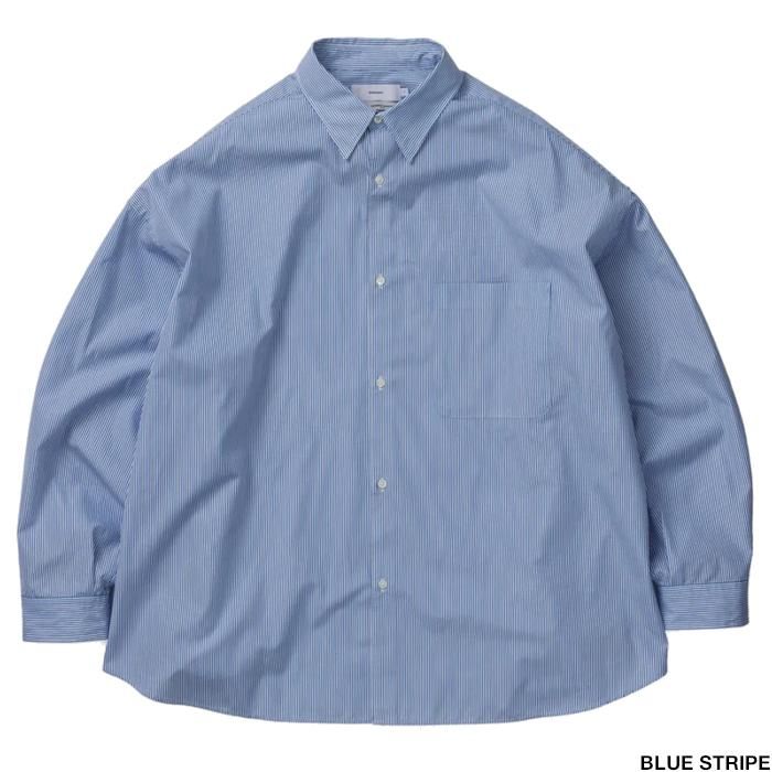 Graphpaper グラフペーパー Thomas Mason for GP L/S Oversized Regular Collar Shirt  GM224-50021