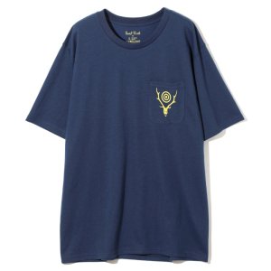 South2 West8 サウスツーウエストエイト S/S Round Pocket Tee - Circle Horn MR834