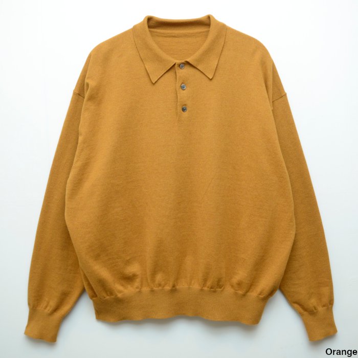 crepuscule(クレプスキュール) Knit Polo L/S 2301-011