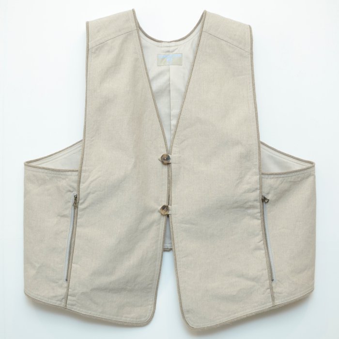HOMELESS TAILOR ホームレステイラー PIPING VEST HTL-23-SS-015