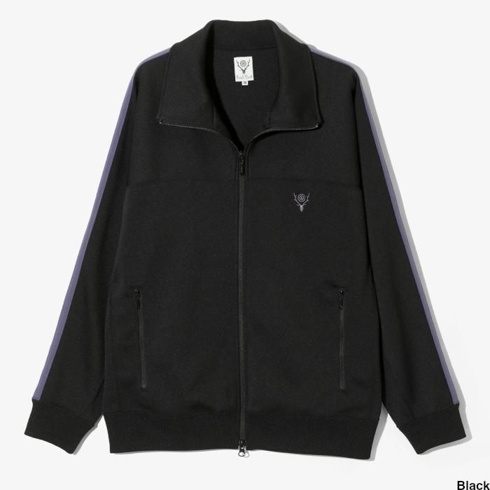 ジャケット・アウター South2 West8 Trainer Jacket Poly Smooth South2 West8 Men's Poly Smooth Trainer Track Jacket in Black