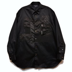 <img class='new_mark_img1' src='https://img.shop-pro.jp/img/new/icons50.gif' style='border:none;display:inline;margin:0px;padding:0px;width:auto;' />COMME des GARCONS HOMME コムデギャルソン オム 綿オックス×多素材MIX L/Sシャツ HL-B002-051