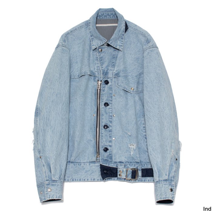 Tamme タム CRACKS BLEACH DENIM B.D JACKET 23A0107