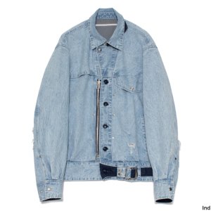 <img class='new_mark_img1' src='https://img.shop-pro.jp/img/new/icons50.gif' style='border:none;display:inline;margin:0px;padding:0px;width:auto;' />Tamme  CRACKS BLEACH DENIM B.D JACKET 23A0107