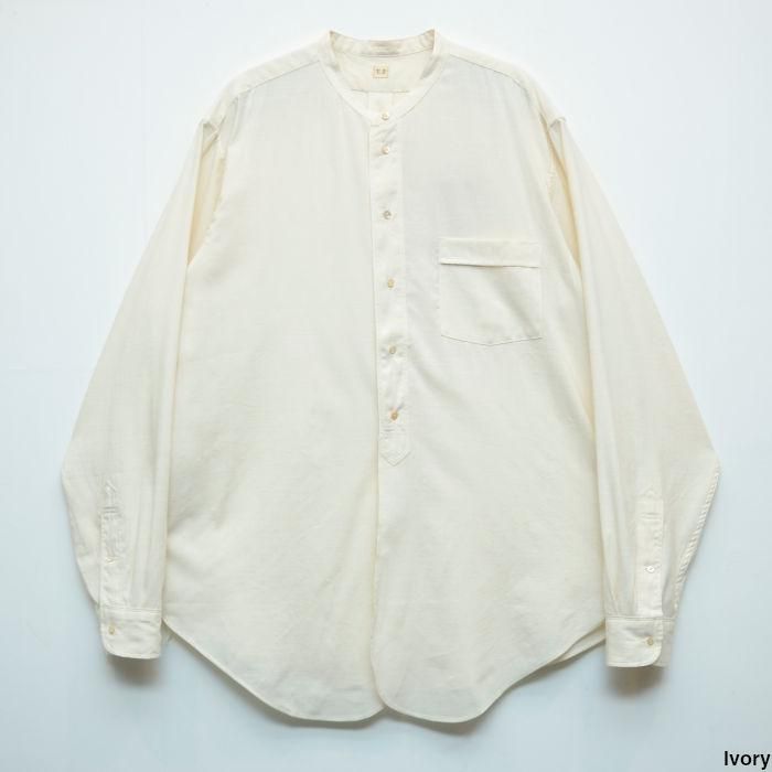 Taiga Takahashi(T.T) タイガタカハシ Band Collar Shirt Lot.104