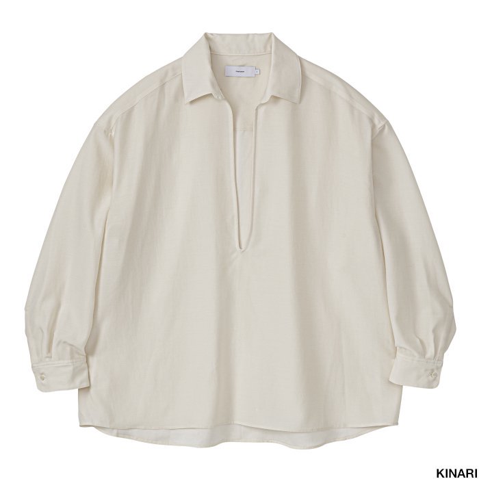 Graphpaper グラフペーパー Wool Cupro Skipper Shirt GU241-50075