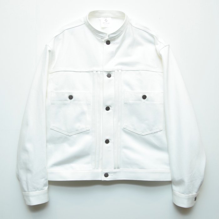 STABILIZER GNZ スタビライザージーンズ 8-22/white stand collar jacket