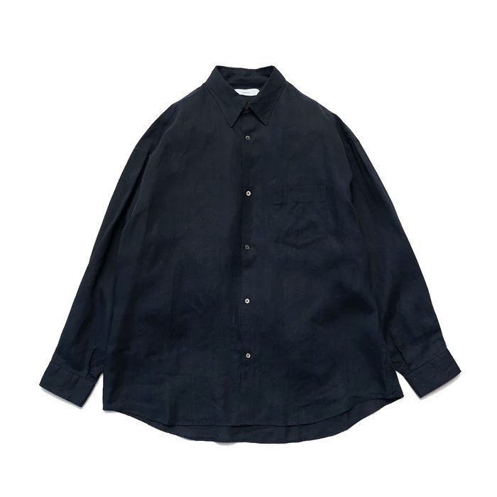 Graphpaper グラフペーパー Linen L/S Oversized Regular Collar Shirt GM242-50030B