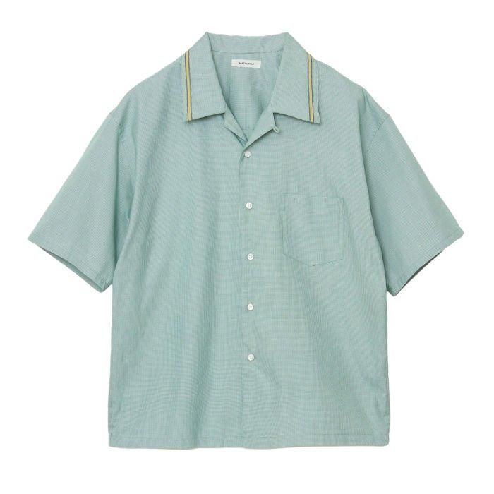 MATSUFUJI マツフジ Open Collar Gingham Check Shirt M251-0303B