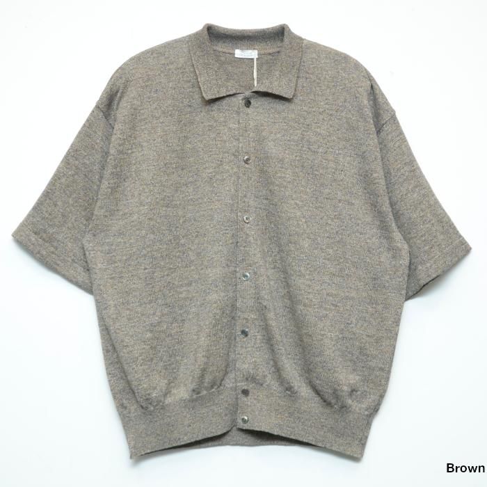 トップス crepuscule Linen Short Sleeve Shirt セール】crepuscule / Linen Short Sleeve Shirt（シャツ