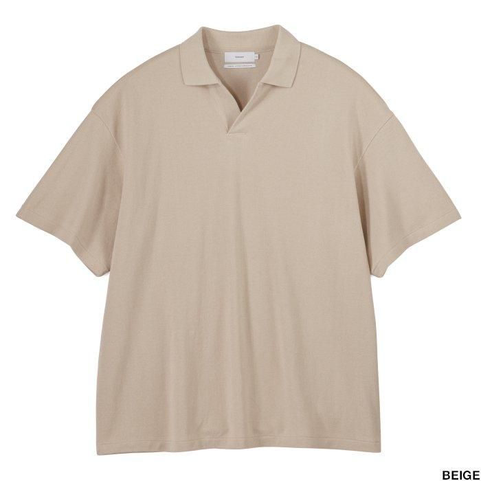 高感度ショップで2023年売れたブランド Cotton グラフペーパー Graphpaper Pique Skipper S/S Jersey トップス