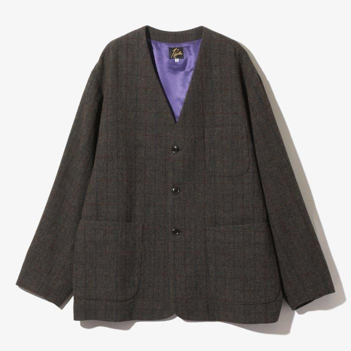 NEEDLES ニードルズ V Neck Jacket - Wool Windowpane PU106