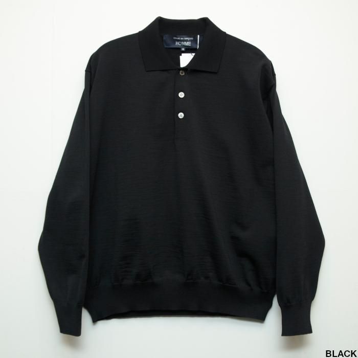 80's COMME des GARCONS HOMME ニットポロ シャツ 80s COMME des GARCONS HOMME ニット ポロシャツ 1980s comme des