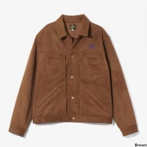 <img class='new_mark_img1' src='https://img.shop-pro.jp/img/new/icons1.gif' style='border:none;display:inline;margin:0px;padding:0px;width:auto;' />NEEDLES ˡɥ륺 Penny Jean Jacket - Synthetic Suede RW248