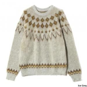 <img class='new_mark_img1' src='https://img.shop-pro.jp/img/new/icons1.gif' style='border:none;display:inline;margin:0px;padding:0px;width:auto;' />South2 West8 ġȥ Mohair Crew Neck Sweater - Nordic Skull RW663