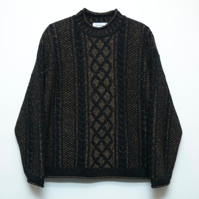 リバーブ（reverve）ニット reverve】リバーブ ネイビーミックス 半袖