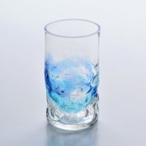 ドルフィンバブル　ロンググラス（青/水）