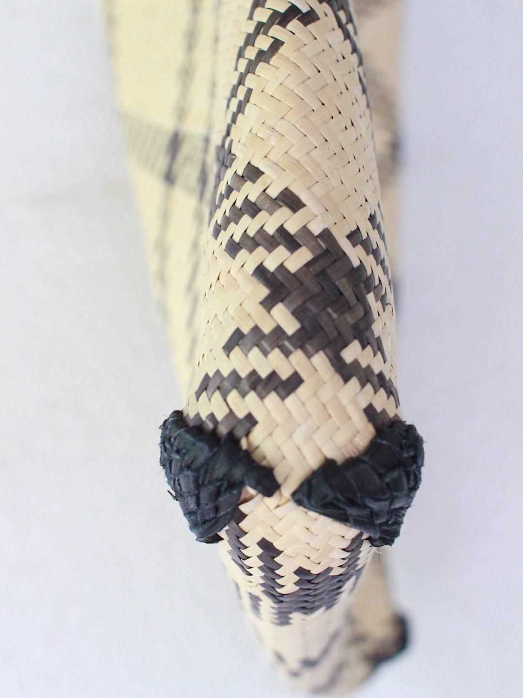 WARANGWAYAN【美品/希少】FUTO 革手バスケット 黒 ワランワヤン WARANGWAYAN【美品/希少】FUTO 革手バスケット 黒 ワランワヤン