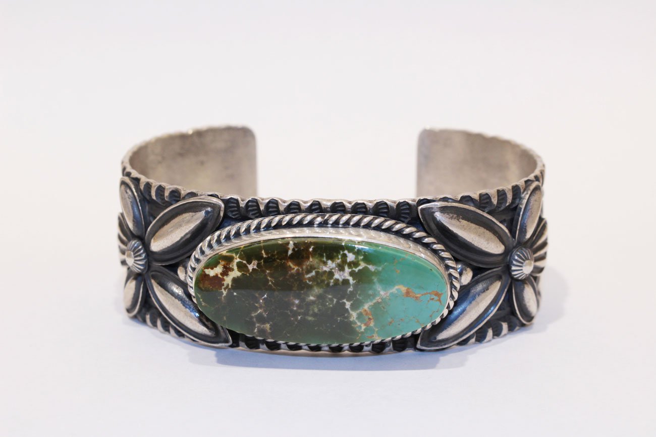 WALL -CRAFT & ANTIQUE- インディアンジュエリー / Andy Cadman -KING'S MANASSA TURQUOISE  BANGLE- (CO_015)