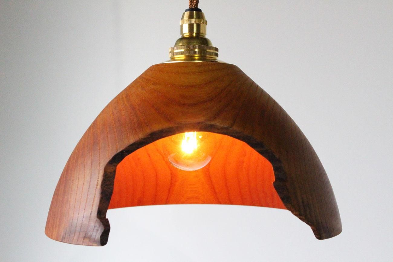 WALL -CRAFT & ANTIQUE- 中矢嘉貴 / ケヤキ ランプシェード