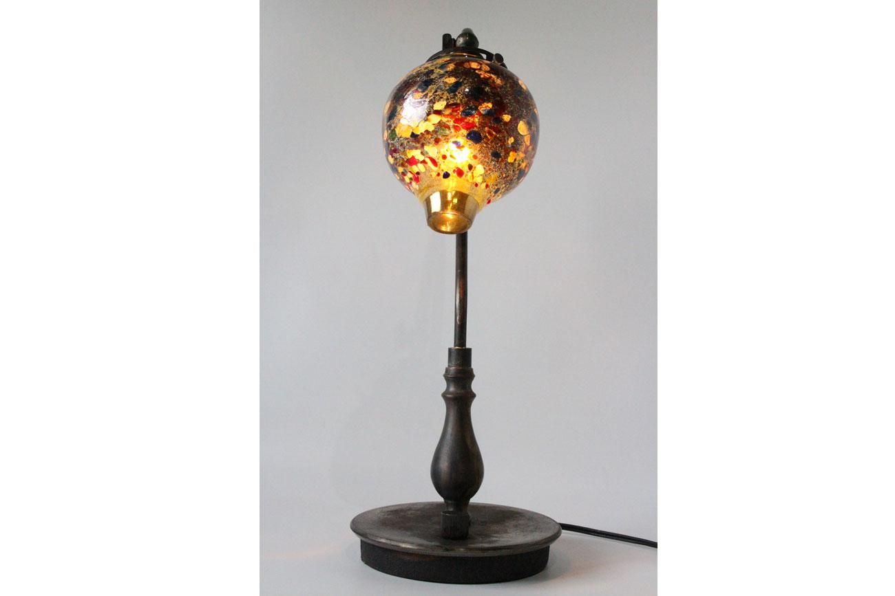 WALL -CRAFT & ANTIQUE- 奥島 圭二 / ガラスシェード テーブルランプ