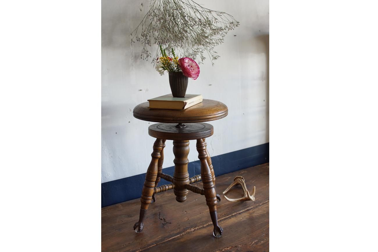 WALL -CRAFT & ANTIQUE- Antique / ピアノスツール (AQ_058)