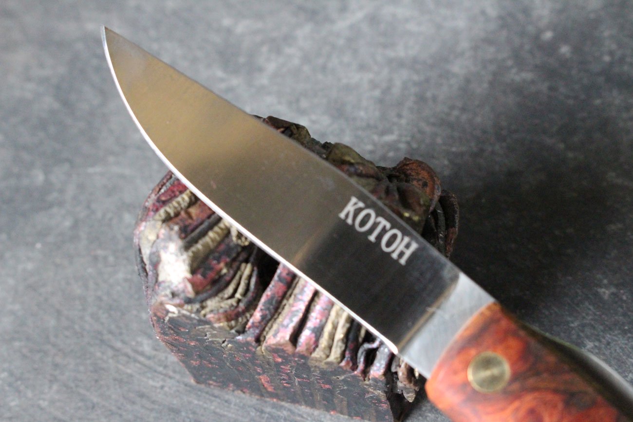 WALL -CRAFT & ANTIQUE- 古藤好視 / Kotoh Knife Works / FOLDING KNIFE 肥後守 -ブビンガ-  (KT_056)